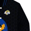 los angeles rams hexagonal pattern blue black jacket premium grade