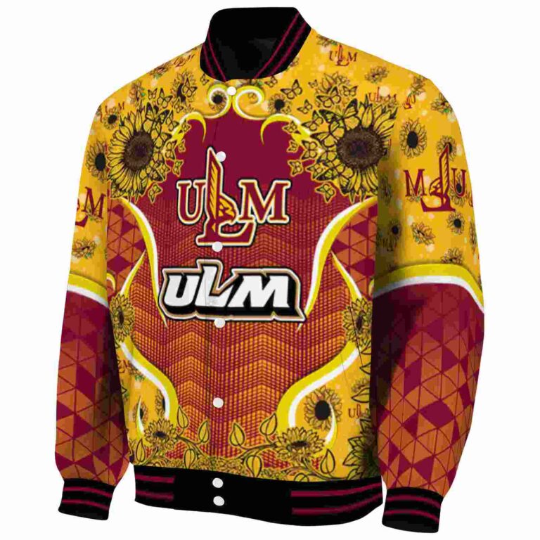 louisiana monroe warhawks sunflower bloom red yellow jacket best selling