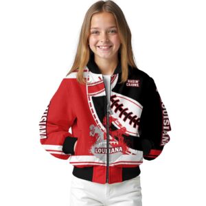 louisiana ragin cajuns baseball stitching black white jacket top rated