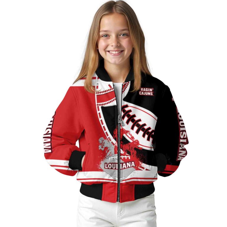 louisiana ragin cajuns baseball stitching black white jacket top rated