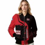 louisiana ragin cajuns hexagonal pattern red black jacket best selling