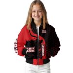 louisiana ragin cajuns hexagonal pattern red black jacket best selling