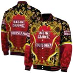louisiana ragin cajuns sunflower bloom red yellow jacket best selling