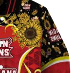 louisiana ragin cajuns sunflower bloom red yellow jacket best selling
