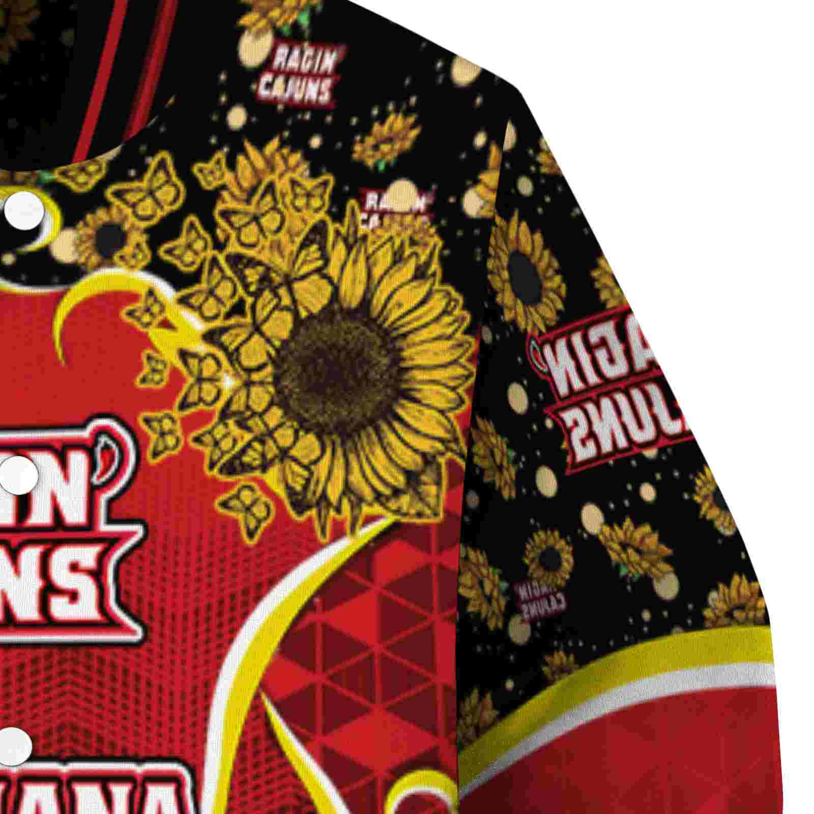 louisiana ragin cajuns sunflower bloom red yellow jacket premium grade louisiana ragin cajuns sunflower bloom red yellow jacket premium grade