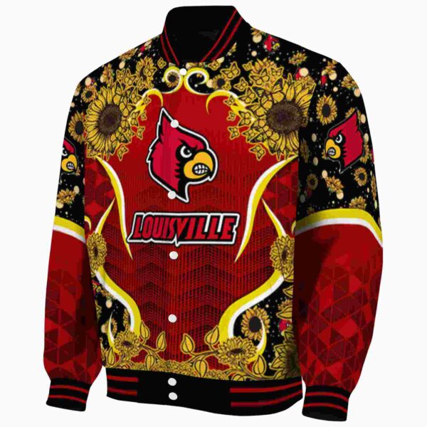 louisville cardinals sunflower bloom red yellow jacket best selling