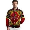 louisville cardinals sunflower bloom red yellow jacket high quality