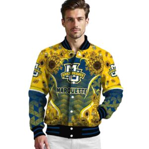 marquette golden eagles sunflower bloom blue yellow jacket high quality