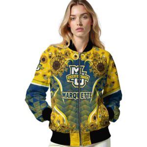 marquette golden eagles sunflower bloom blue yellow jacket latest model