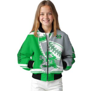 marshall thundering herd baseball stitching gray white jacket top rated