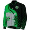marshall thundering herd hexagonal pattern green black jacket best selling
