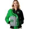 marshall thundering herd hexagonal pattern green black jacket latest model