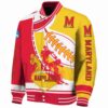 maryland terrapins baseball stitching gold white jacket best selling