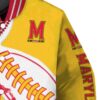 maryland terrapins baseball stitching gold white jacket premium grade