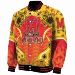maryland terrapins sunflower bloom red yellow jacket best selling