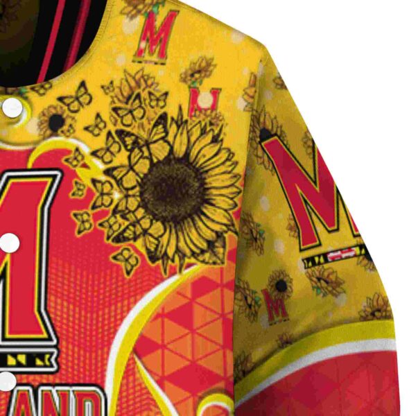 maryland terrapins sunflower bloom red yellow jacket premium grade