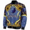memphis grizzlies sunflower bloom blue yellow jacket best selling