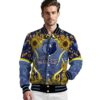 memphis grizzlies sunflower bloom blue yellow jacket high quality