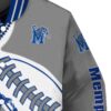 memphis tigers baseball stitching gray white jacket premium grade