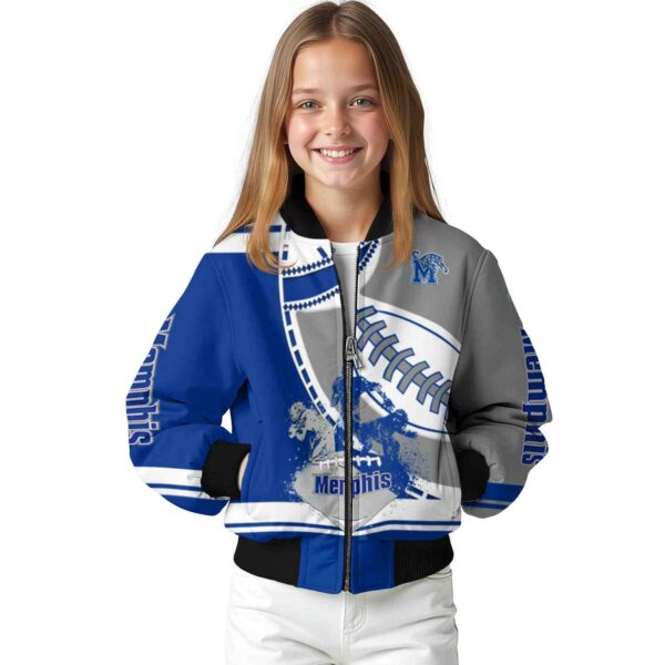 memphis tigers baseball stitching gray white jacket top rated