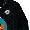 miami dolphins hexagonal pattern aqua black jacket premium grade