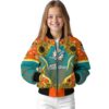miami dolphins sunflower bloom aqua yellow jacket top rated