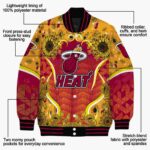 miami heat sunflower bloom red yellow jacket best selling
