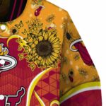 miami heat sunflower bloom red yellow jacket best selling