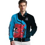 miami marlins hexagonal pattern blue black jacket best selling