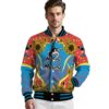 miami marlins sunflower bloom blue yellow jacket high quality