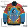 miami marlins sunflower bloom blue yellow jacket new arrival