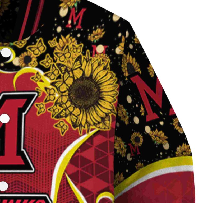 miami redhawks sunflower bloom red yellow jacket premium grade