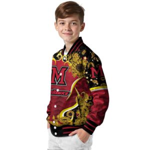 miami redhawks sunflower bloom red yellow jacket trendy