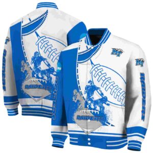 middle tennessee blue raiders baseball stitching white jacket fashion forward
