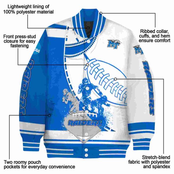 middle tennessee blue raiders baseball stitching white jacket new arrival