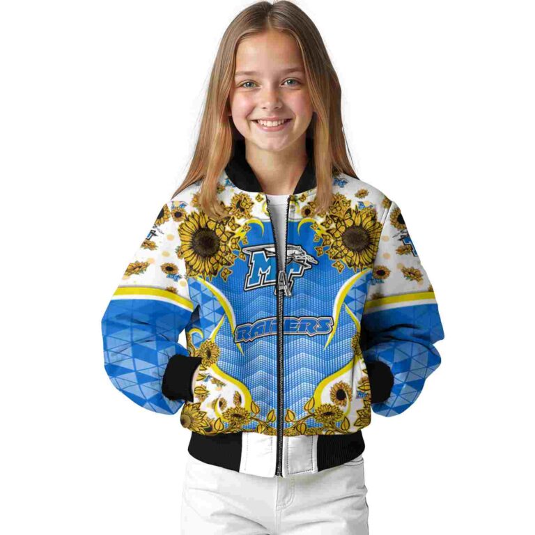middle tennessee blue raiders sunflower bloom blue yellow jacket top rated