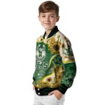 milwaukee bucks sunflower bloom green yellow jacket best selling