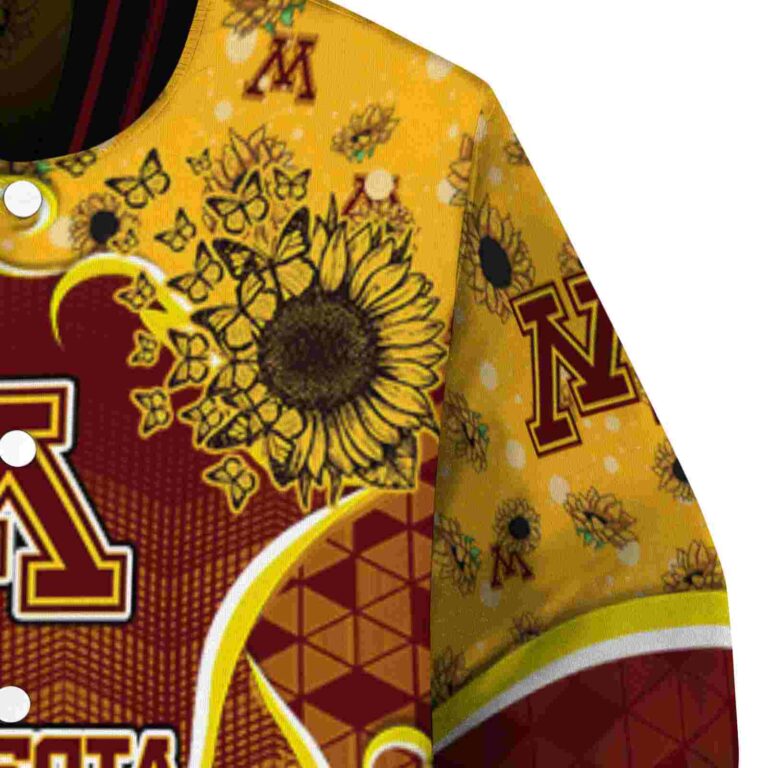 minnesota golden gophers sunflower bloom maroon yellow jacket premium grade