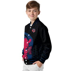 minnesota twins hexagonal pattern navy black jacket trendy