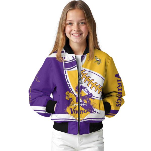 minnesota vikings baseball stitching gold white jacket top rated