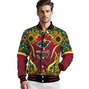 minnesota wild sunflower bloom red yellow jacket high quality