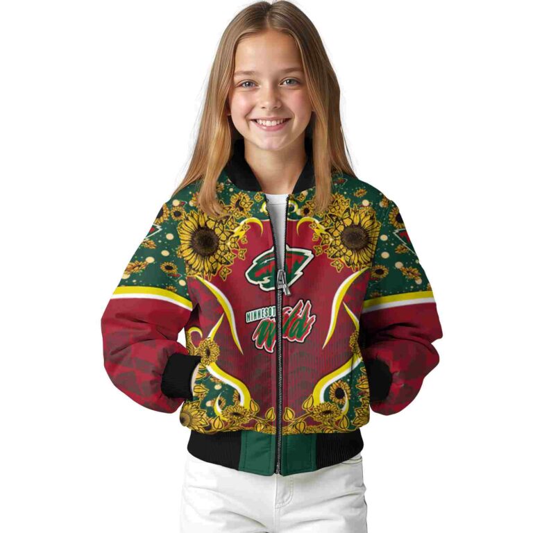 minnesota wild sunflower bloom red yellow jacket top rated