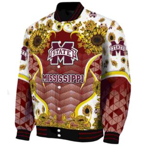 mississippi state bulldogs sunflower bloom maroon yellow jacket best selling