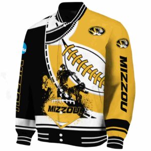 missouri tigers baseball stitching gold white jacket best selling