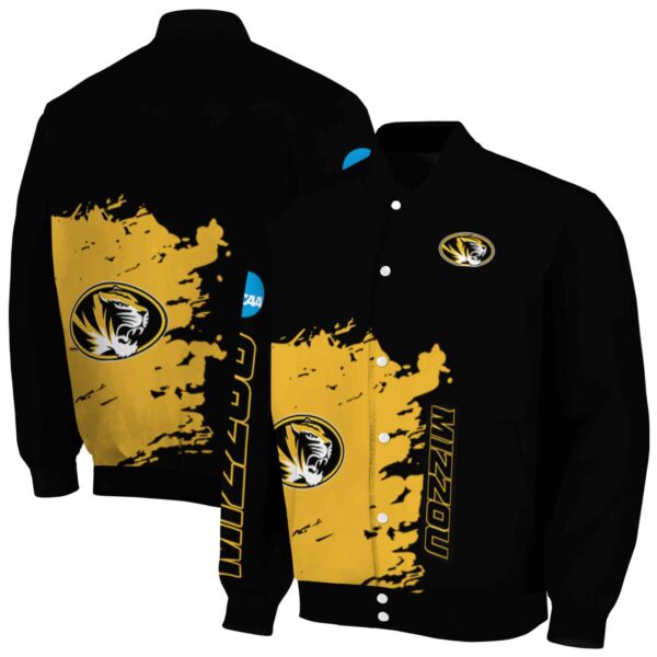 missouri tigers hexagonal pattern black jacket fashion forward