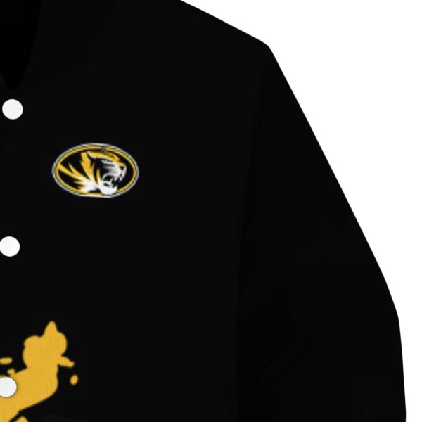 missouri tigers hexagonal pattern black jacket premium grade