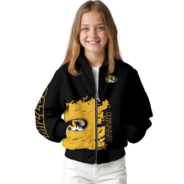 missouri tigers hexagonal pattern black jacket top rated