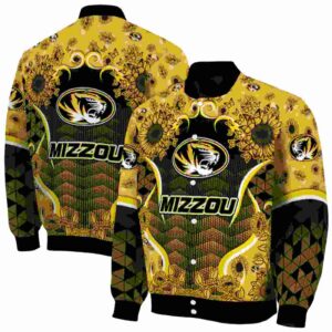 missouri tigers sunflower bloom black yellow jacket fashion forward