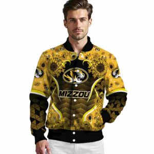 missouri tigers sunflower bloom black yellow jacket high quality