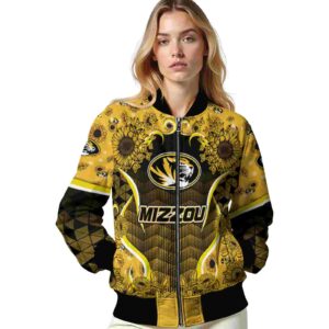 missouri tigers sunflower bloom black yellow jacket latest model